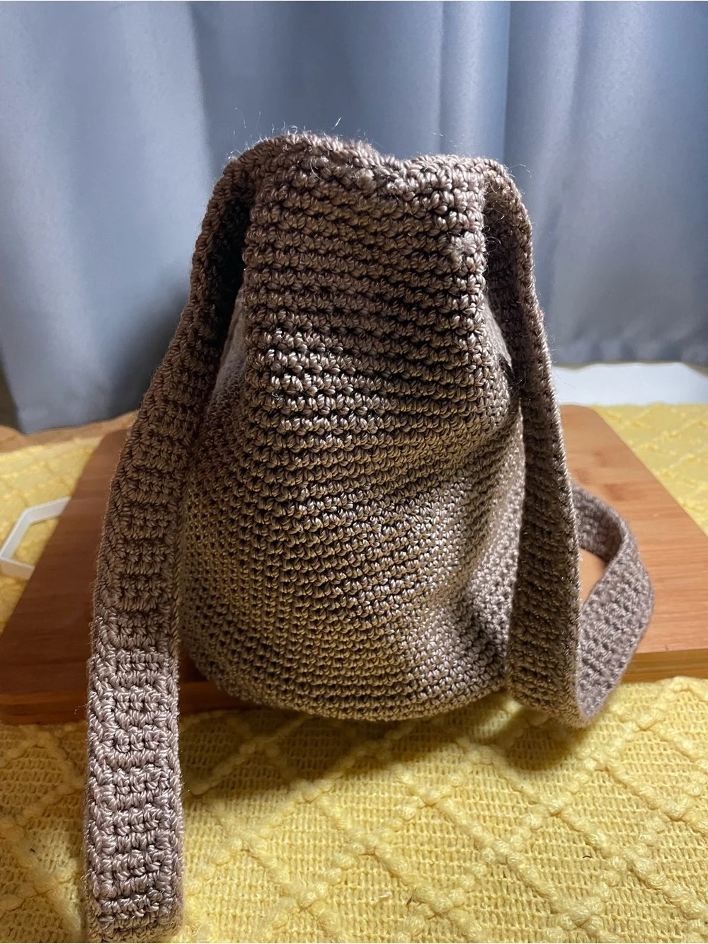 The Sak Crochet Hobo Bag in Taupe